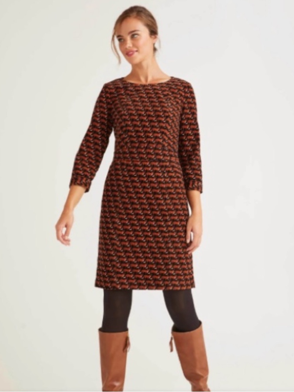 Boden Coraline Fox Corduroy Dress 🦊